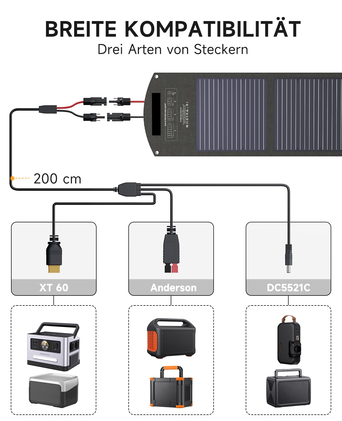 Sonic 100W Tragbares Solarpanel